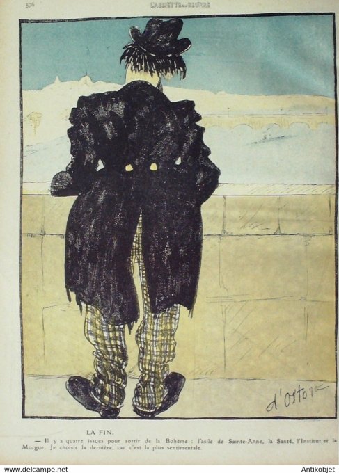 L'Assiette au beurre 1910 # 504 Le Quartier Latin Ostoya