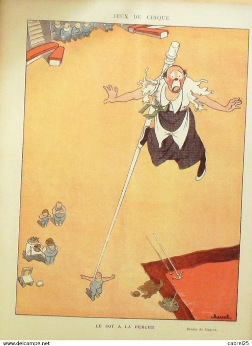 Le Rire 1924 n°303 Cirque jeu Mirande Cheval Capy Nob Roussau Mars Trick Pavis Bernard