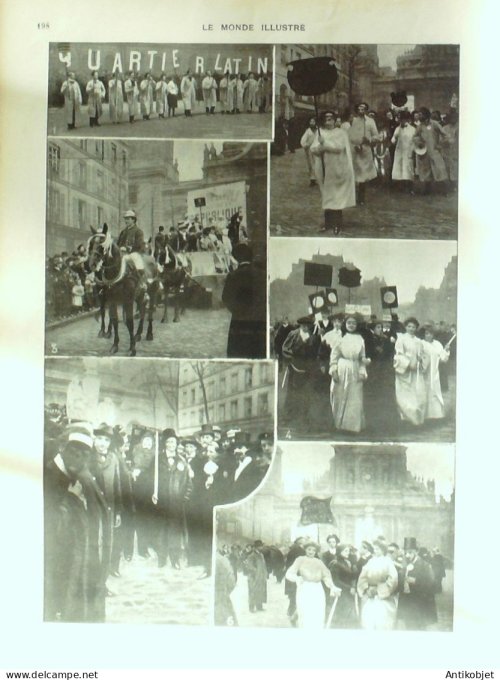 Le Monde illustré 1903 n°2396 Nice (06) Arles (13) Italie Florence Venise Norvège Christiana