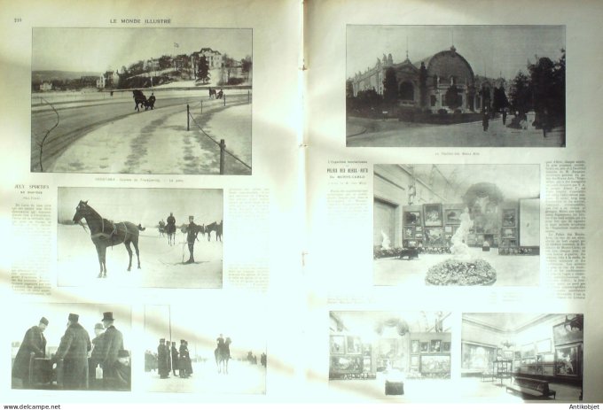 Le Monde illustré 1903 n°2396 Nice (06) Arles (13) Italie Florence Venise Norvège Christiana