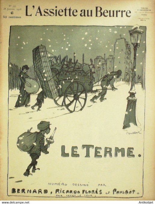 L'Assiette au beurre 1907 n°355 Le Terme Poulbor Florès Ricardo