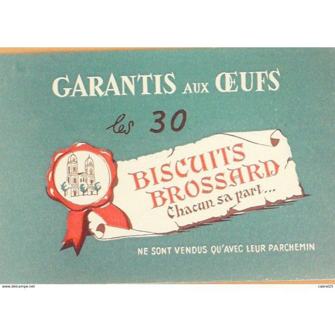 Buvard BROSSARD Biscuits