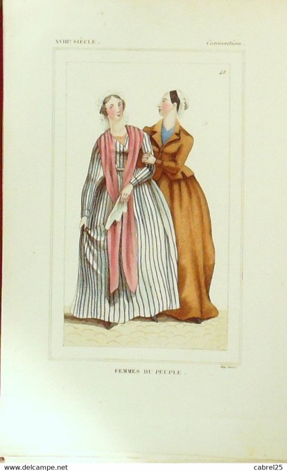Mode Femmes du peuple Convention en 1791