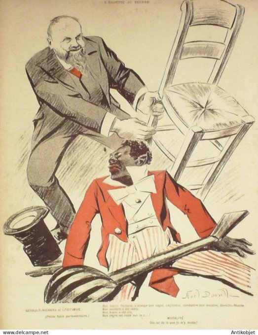 L'Assiette au beurre 1902 #  62 La cage Cassagnac Pelletan Dorville