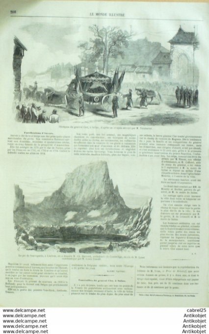 Le Monde illustré 1859 n°128 Biarritz (64) Vesinet (78) Belgique Anvers Luchon (31) Great Eastern