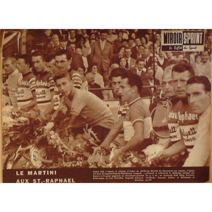 Miroir Sprint 1962 #  841 16 Juil Louison Bobet Hekyett Hutchinson Rudi Altig