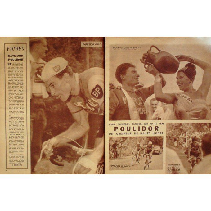 Miroir Sprint 1962 #  841 16 Juil Louison Bobet Hekyett Hutchinson Rudi Altig