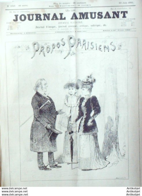 Le Journal Amusant 1891 # 1816 Secret de la Melinite par Paul Leonnec Femmes modernes par Mars