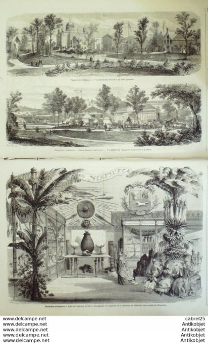 Le Monde illustré 1867 n°553 Italie Viterbe Civita Vecchia Passo Corese Algérie Oran Calais Douvres 