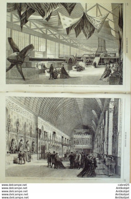 Le Monde illustré 1867 n°553 Italie Viterbe Civita Vecchia Passo Corese Algérie Oran Calais Douvres 