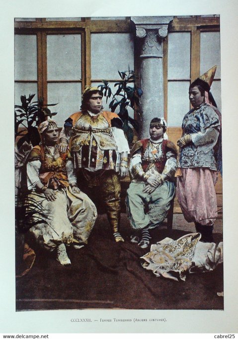Tunisie Tunisiennes aux costumes d'antan