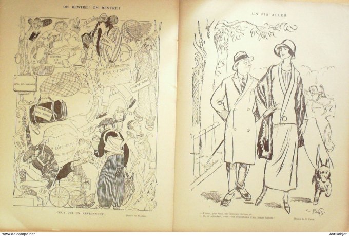 Le Rire 1923-09-15 # 241 Journal humoristique Ed.Originale Prise de gage