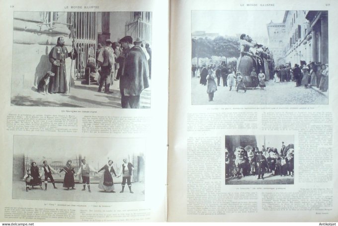 Le Monde illustré 1902 n°2380 Chasse à courre Berlin Tuberculose Espagne Saragosse Los Gigantos