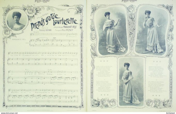 Paris qui chante 1904 n° 70 Neil Duval Marius U Devassy Léo Pouget Giralduc