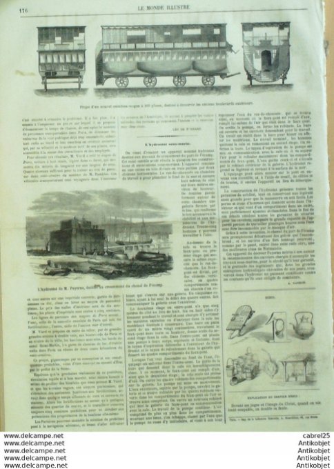 Le Monde illustré 1860 n°152 St Jean De Maurienne (73) Maroc Duc Tetouan Italie Brescia