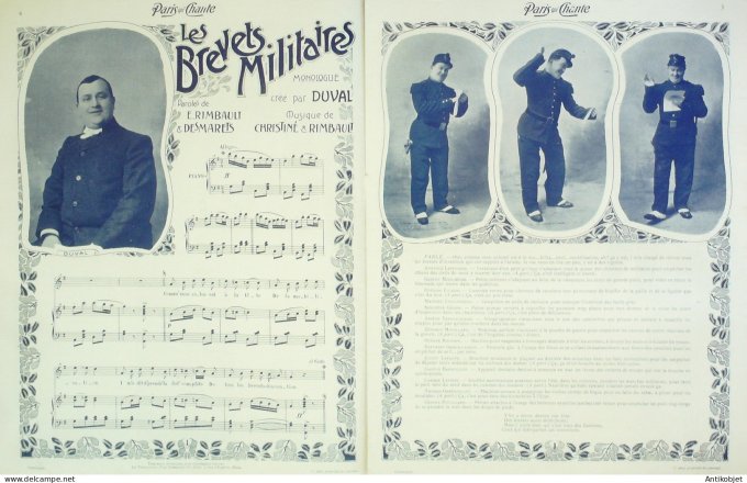 Paris qui chante 1904 n° 70 Neil Duval Marius U Devassy Léo Pouget Giralduc