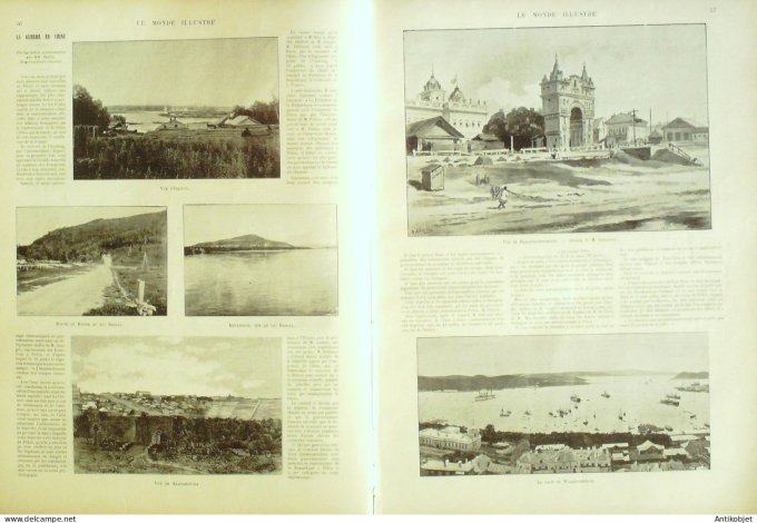 Le Monde illustré 1900 n°2261 Perse Shah Chine Mong-Tsé Baikal Russie Klabarovska Blagovechtchensck 