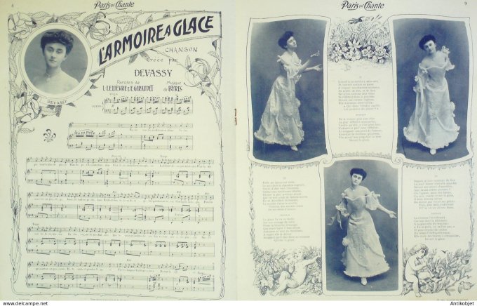 Paris qui chante 1904 n° 70 Neil Duval Marius U Devassy Léo Pouget Giralduc