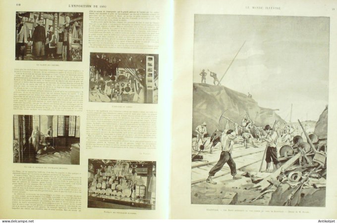 Le Monde illustré 1900 n°2261 Perse Shah Chine Mong-Tsé Baikal Russie Klabarovska Blagovechtchensck 