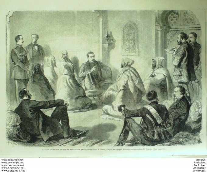 Le Monde illustré 1860 n°152 St Jean De Maurienne (73) Maroc Duc Tetouan Italie Brescia