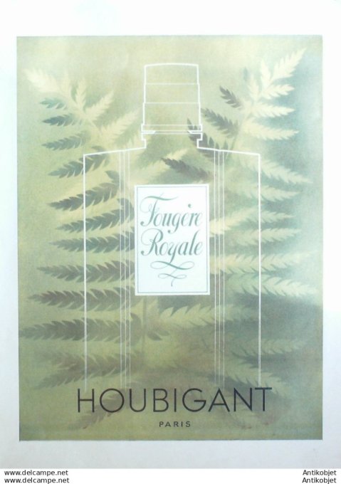 Publicite Cosmetique Houbigant 1934