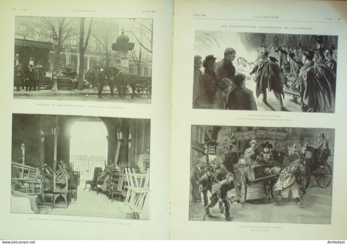 L'illustration 1900 n°2976 Algérie Biskra Angleterre Cambridge émeutes Afrique-Sud Colenso Ladysmith
