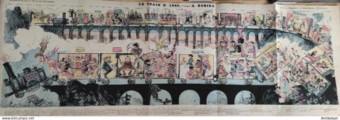 La Caricature 1881 #  69 Dans le coeur des femmes Robida Bach Trock