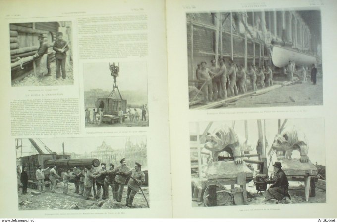 L'illustration 1900 n°2976 Algérie Biskra Angleterre Cambridge émeutes Afrique-Sud Colenso Ladysmith