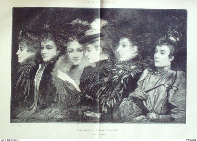 Le Monde illustré 1892 n°1838 Rouen (76) Bon-Secours Jeanne D'arc Belfort (90)