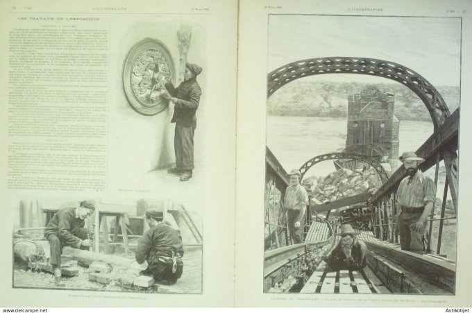 L'illustration 1900 n°2976 Algérie Biskra Angleterre Cambridge émeutes Afrique-Sud Colenso Ladysmith