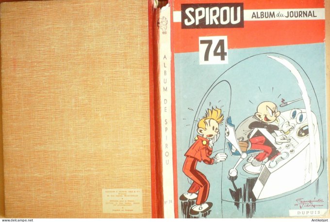 Album Spirou 74 Dupuis (n°1123-1133) 1959 (22-10 au 31-12) Eo complet