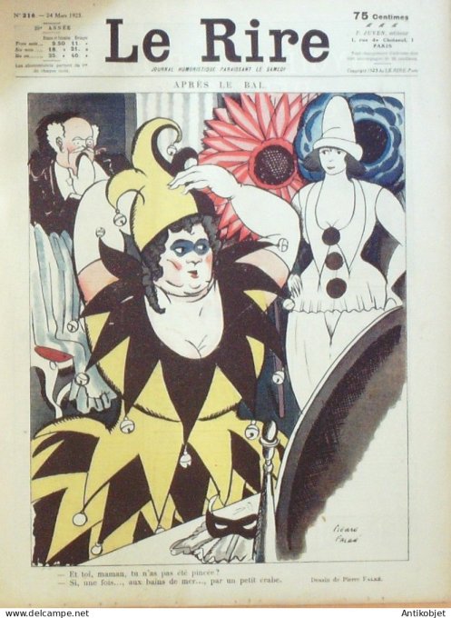Le Rire 1923-03-24 # 216 Journal humoristique Ed.Originale Propagande allemande