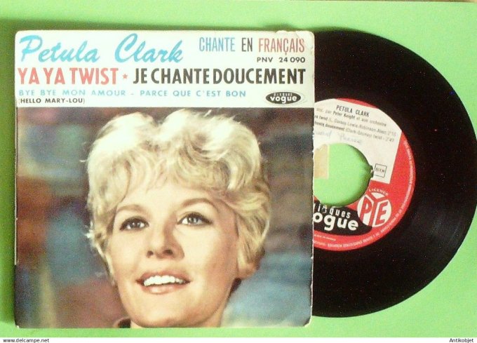 Clark Petula 45T EP Ya Ya Twist (languette) 1962