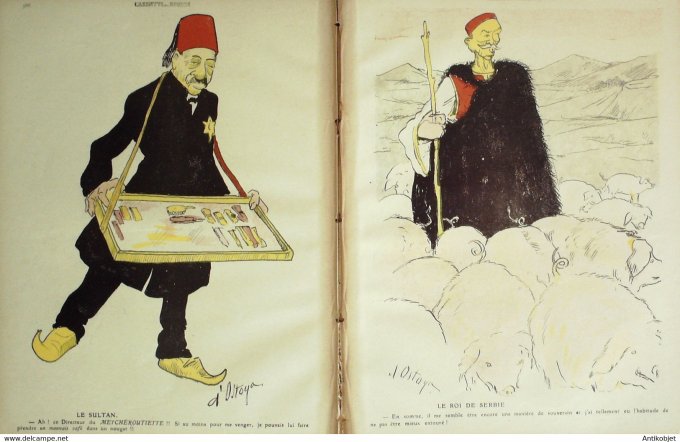 L'Assiette au beurre 1910 # 505 Bureau de placement pour souverains Ostoya