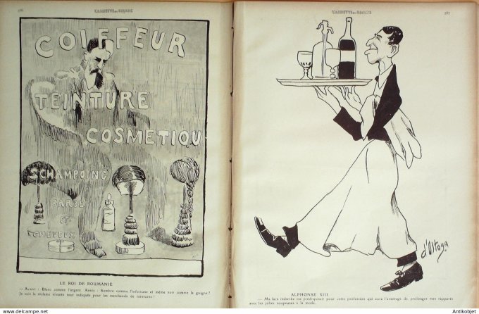 L'Assiette au beurre 1910 # 505 Bureau de placement pour souverains Ostoya