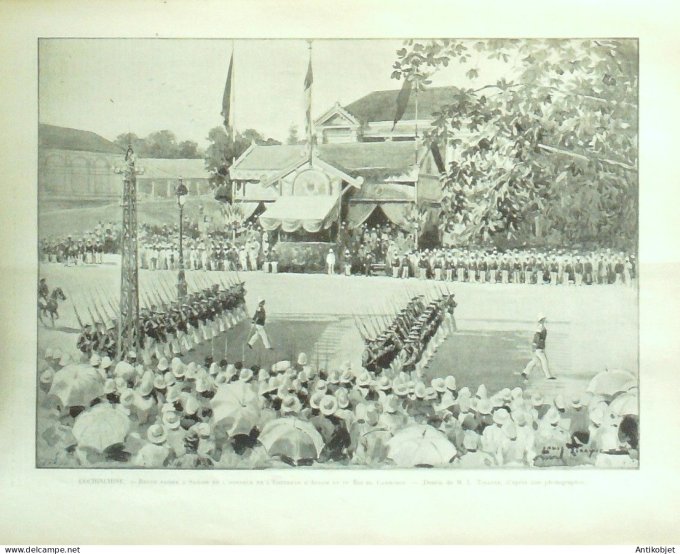 Le Monde illustré 1898 n°2129 Esterhazy Viet Nam Saïgon Empereur Annah Roi Cambodge Chartreux Rome P