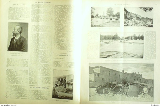 Le Monde illustré 1897 n°2103 Ploudagnel (29) Auch Aurillac (32) Japon Otaru Hocti Algérie Sidi-Zaer