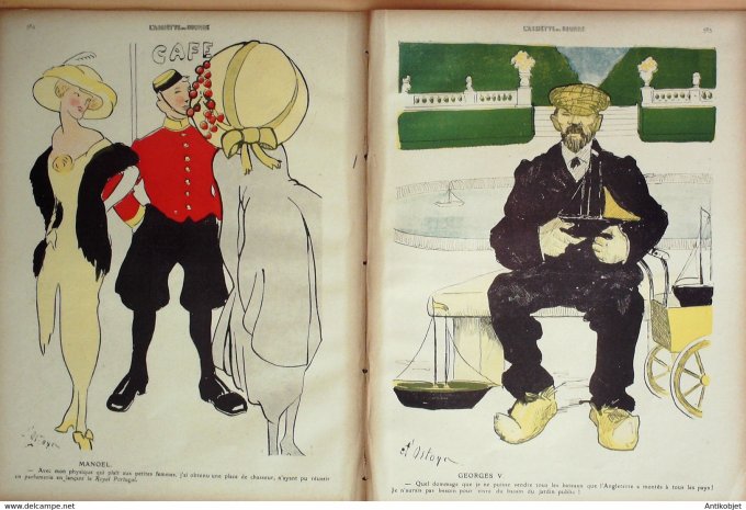 L'Assiette au beurre 1910 # 505 Bureau de placement pour souverains Ostoya