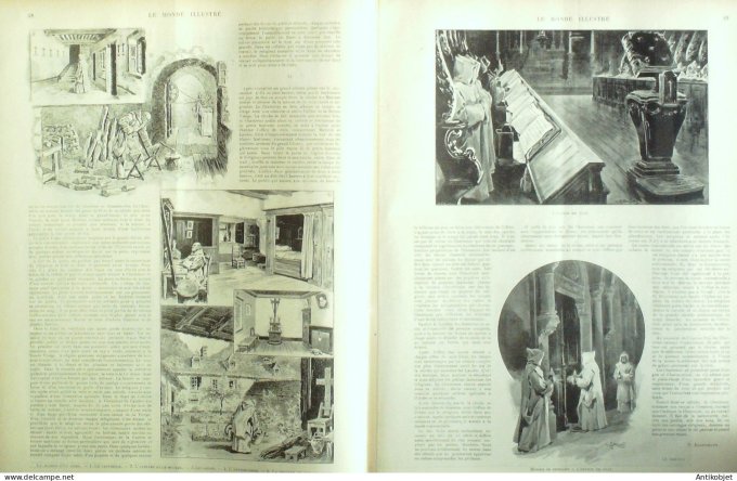 Le Monde illustré 1898 n°2129 Esterhazy Viet Nam Saïgon Empereur Annah Roi Cambodge Chartreux Rome P