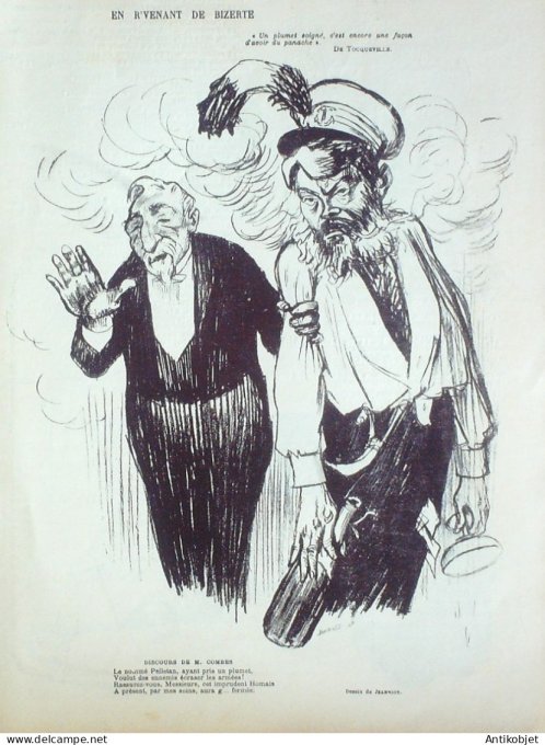 Le Rire 1902-10- 4 # 413 Journal humoristique Ed.Originale Visite au vieux chateau