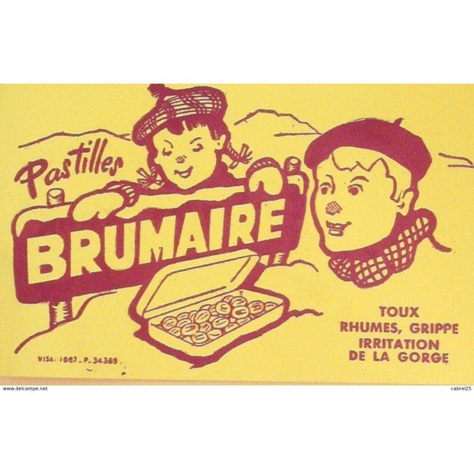 Buvard BRUNAIRE Pastilles