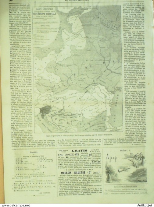 Le Monde illustré 1868 n°600 Espagne Barcelone Belgique Rochefort Morvan (58) Comte Waleski