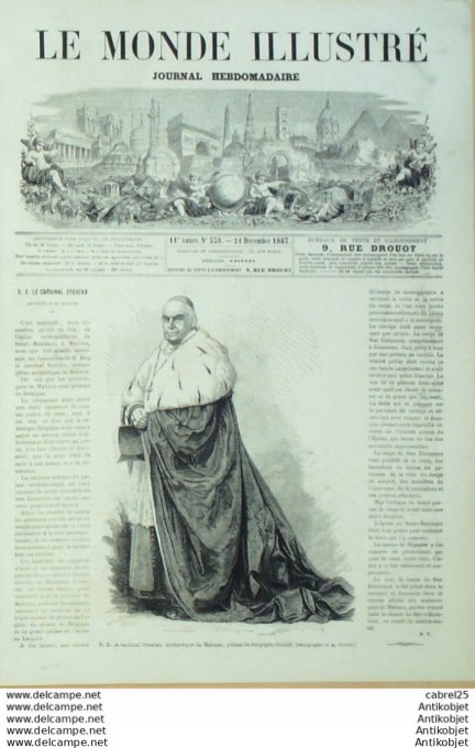 Le Monde illustré 1867 n°558 Angleterre Londres Opéra Hay Market