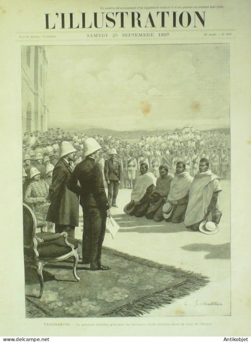 L'illustration 1897 n°2848 Madagascar Tananarive Suède Stockholm Rép.St-Marin Garibaldi Fort della-R