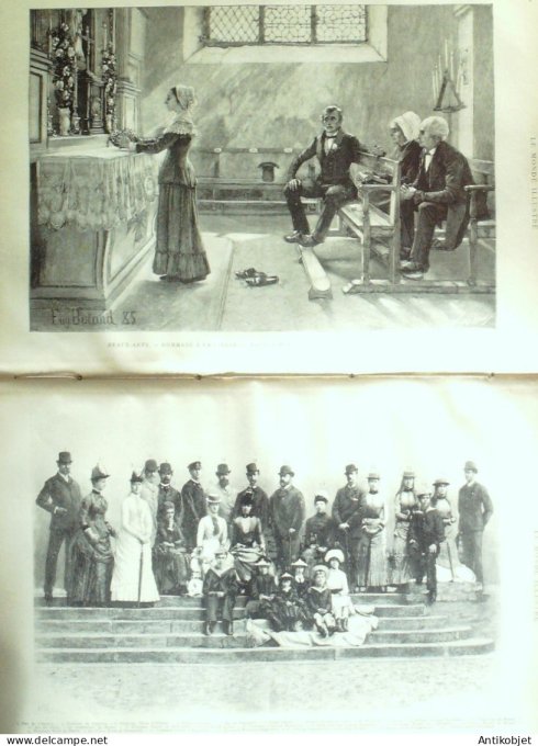 Le Monde illustré 1885 n°1491 Danemark Fredensborg Bulgarie Roumélie