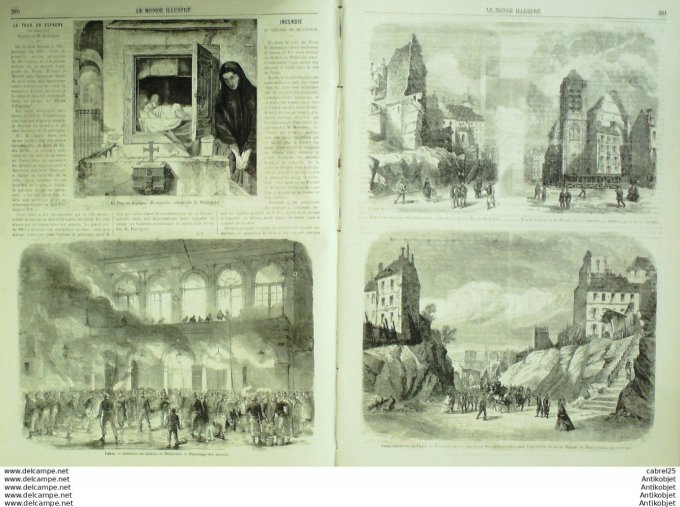 Le Monde illustré 1867 n°558 Angleterre Londres Opéra Hay Market