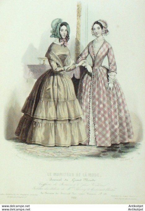Gravure de mode Le Moniteur 1849 n°39 (Maison Thierry)
