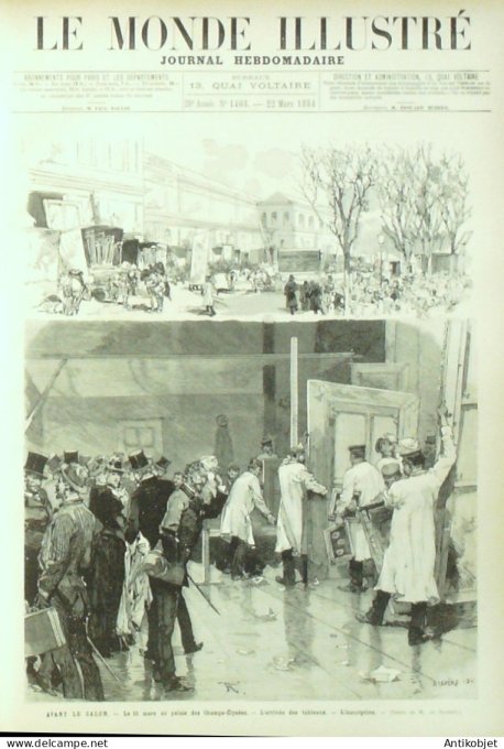 Le Monde illustré 1884 n°1408 Port-Saïd Aden Nice (06)