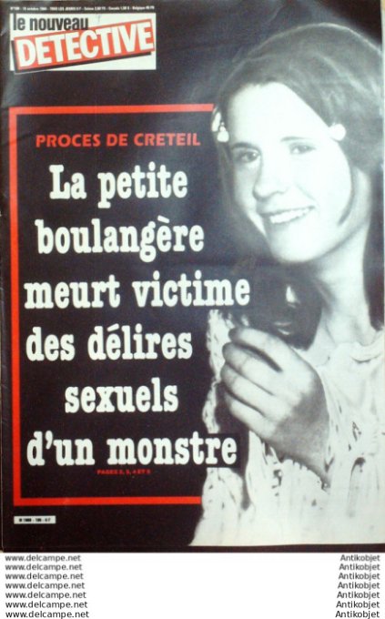Détective 1984 # 109 Vendrest Créteil Bordeaux Le Mans Roubaix Verdun Neuilly