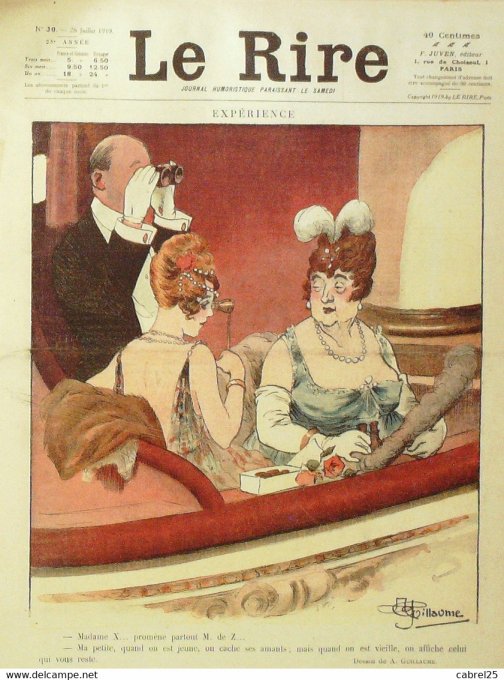 Le Rire 1919 n° 30 Falké Jouenne Mirande Ray Guillaume Arnac